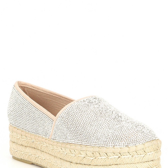 Steve Madden Shoes | Steve Madden Alexia Crystal And Jute Espadrille | Poshmark